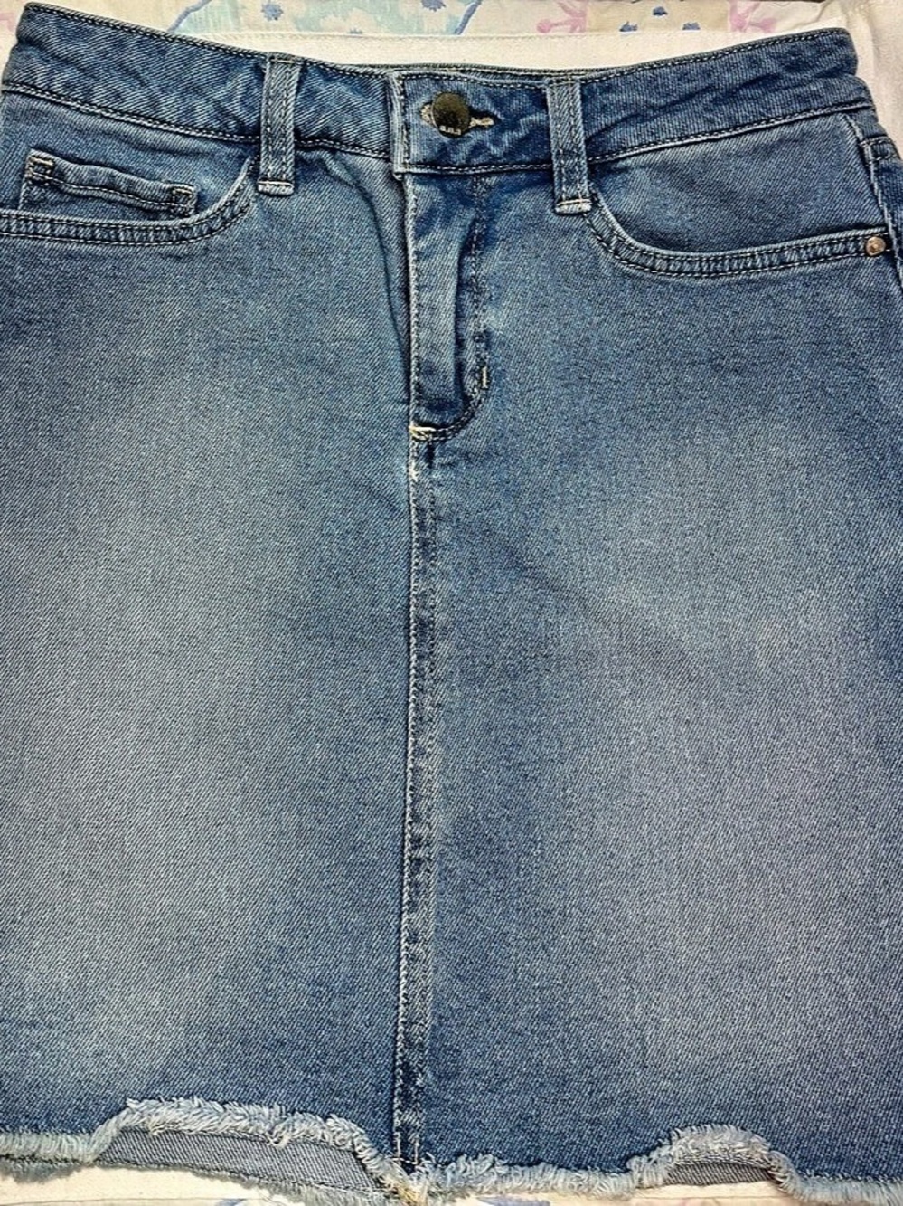 a.n.a Denim Mini Skirt Blue Size 4